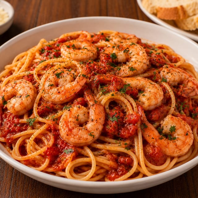 Shrimp Marinara.