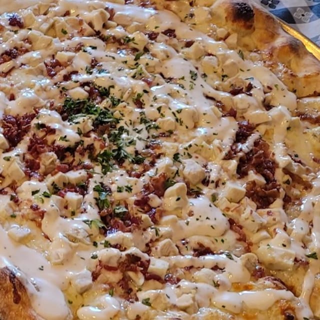 BBQ Chicken Pizza.