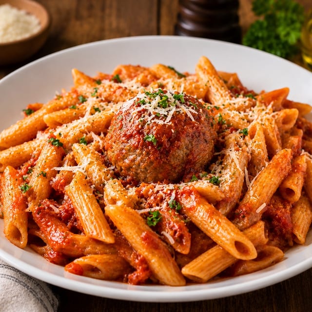 Pasta with Meatballs.